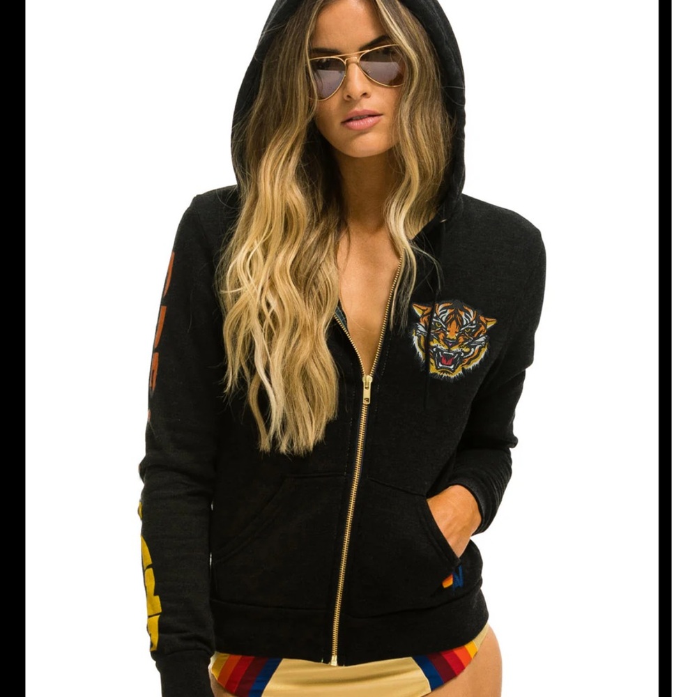 Aviator Nation Dreamland Charcoal Gray Hoodie